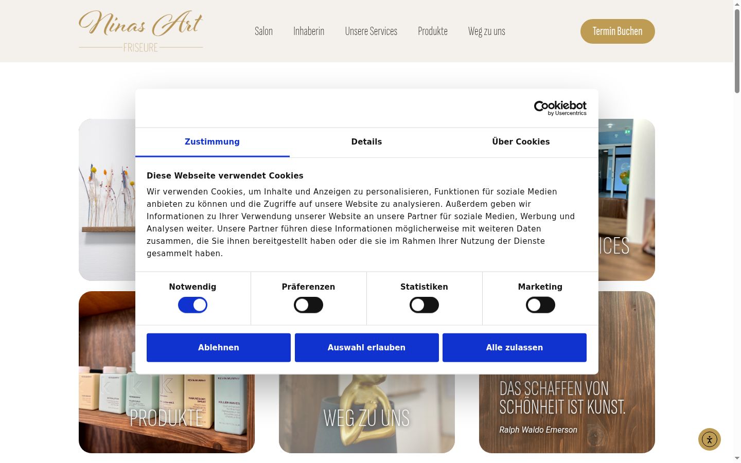 Screenshot tal-banner tal-kunsens muri qabel kwalunkwe interazzjoni