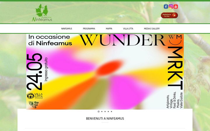 Screenshot of ninfeamus.it