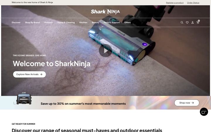 Screenshot του ninjakitchen.co.uk