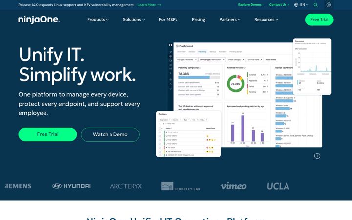 Screenshot ta' ninjarmm.com