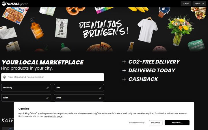 Screenshot of ninjas.jetzt