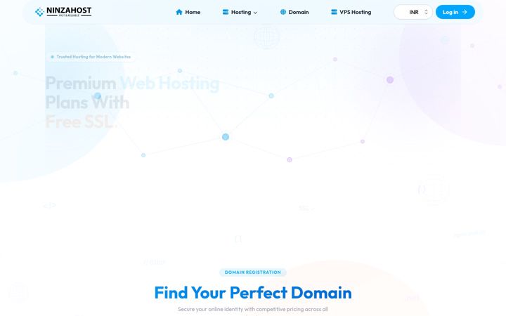 Screenshot of ninzahost.in