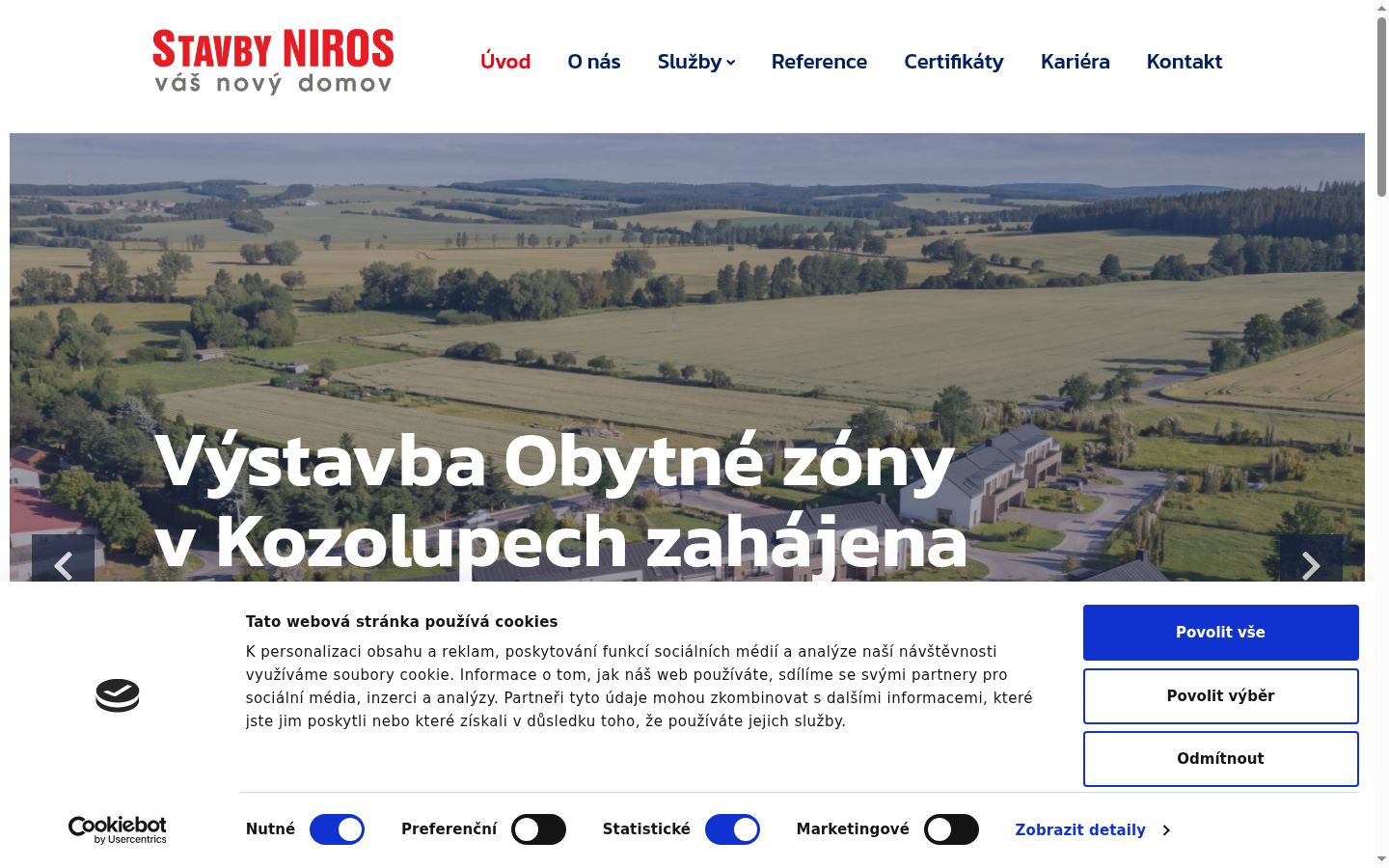 Ekrānuzņēmums ar piekrišanas baneri, kas tika rādīts pirms jebkādas mijiedarbības