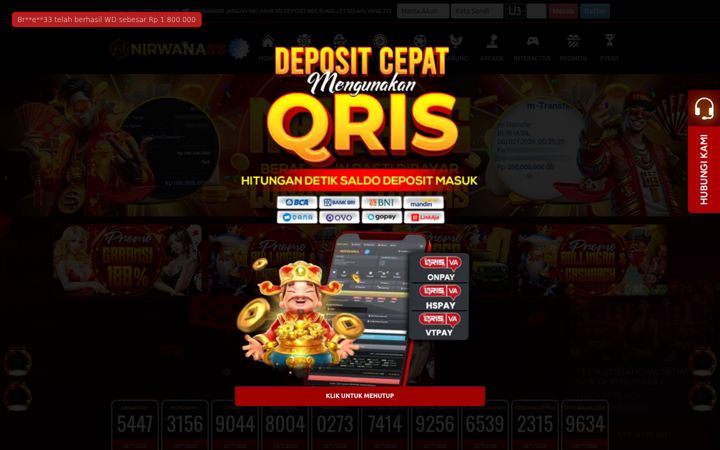 Screenshot of nirwana88.com