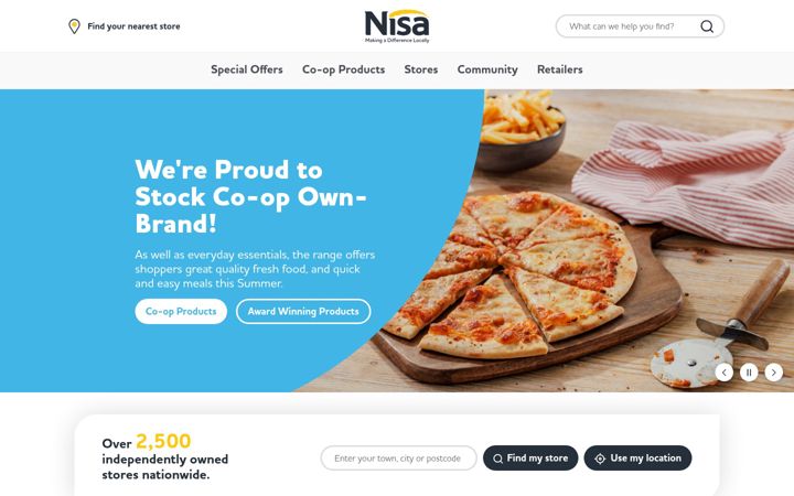 Screenshot of nisalocally.co.uk