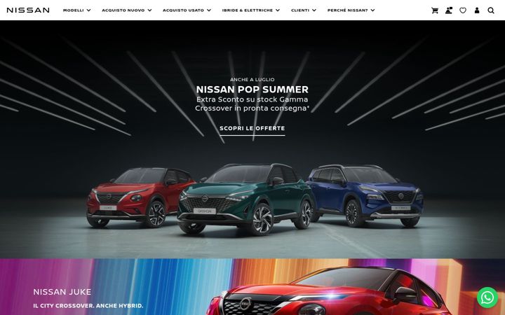 Screenshot of nissan.it