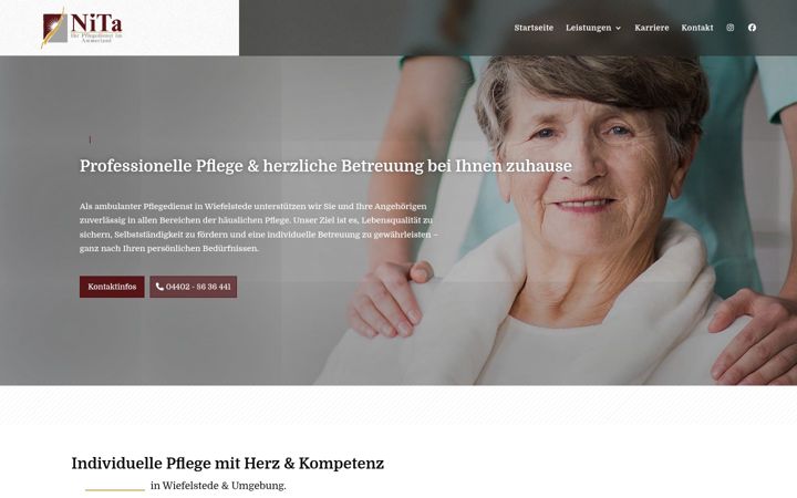 Képernyőkép: nita-ammerland.de