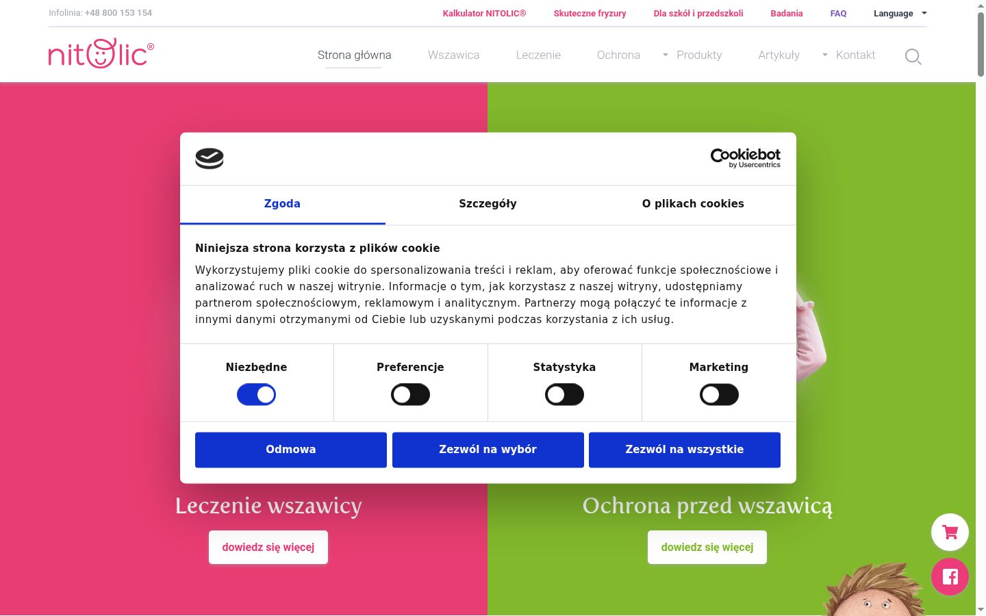Snímka obrazovky banera súhlasu zobrazeného pred akoukoľvek interakciou