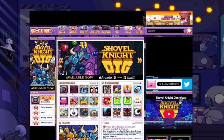 Screenshot of nitrome.com