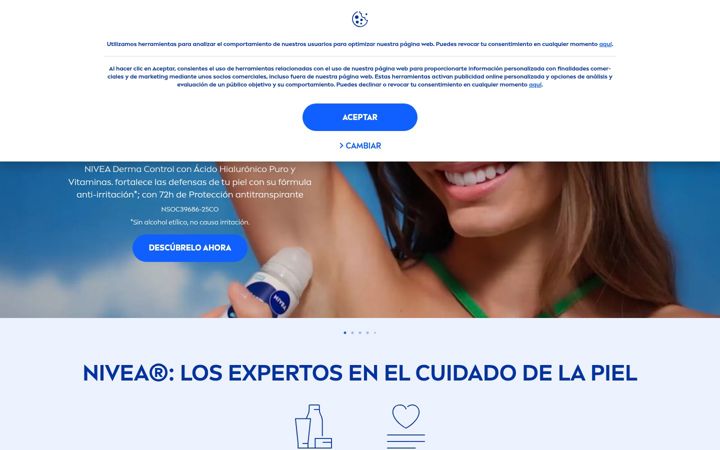 Screenshot of nivea.com.co