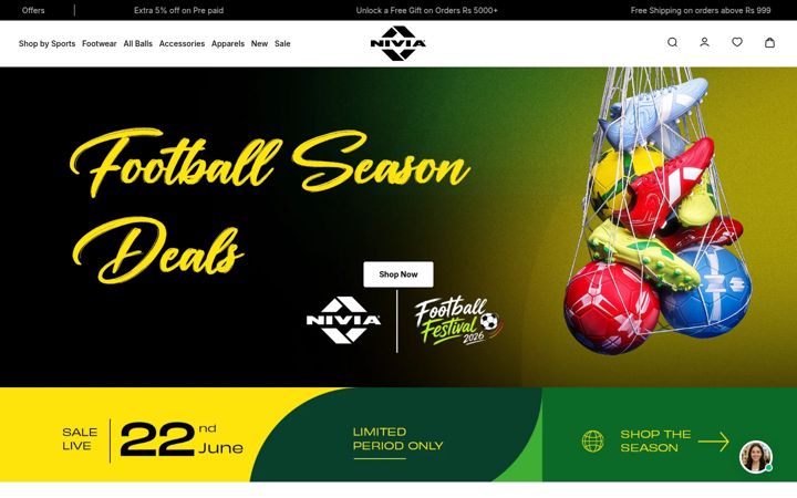 Screenshot of niviasports.com