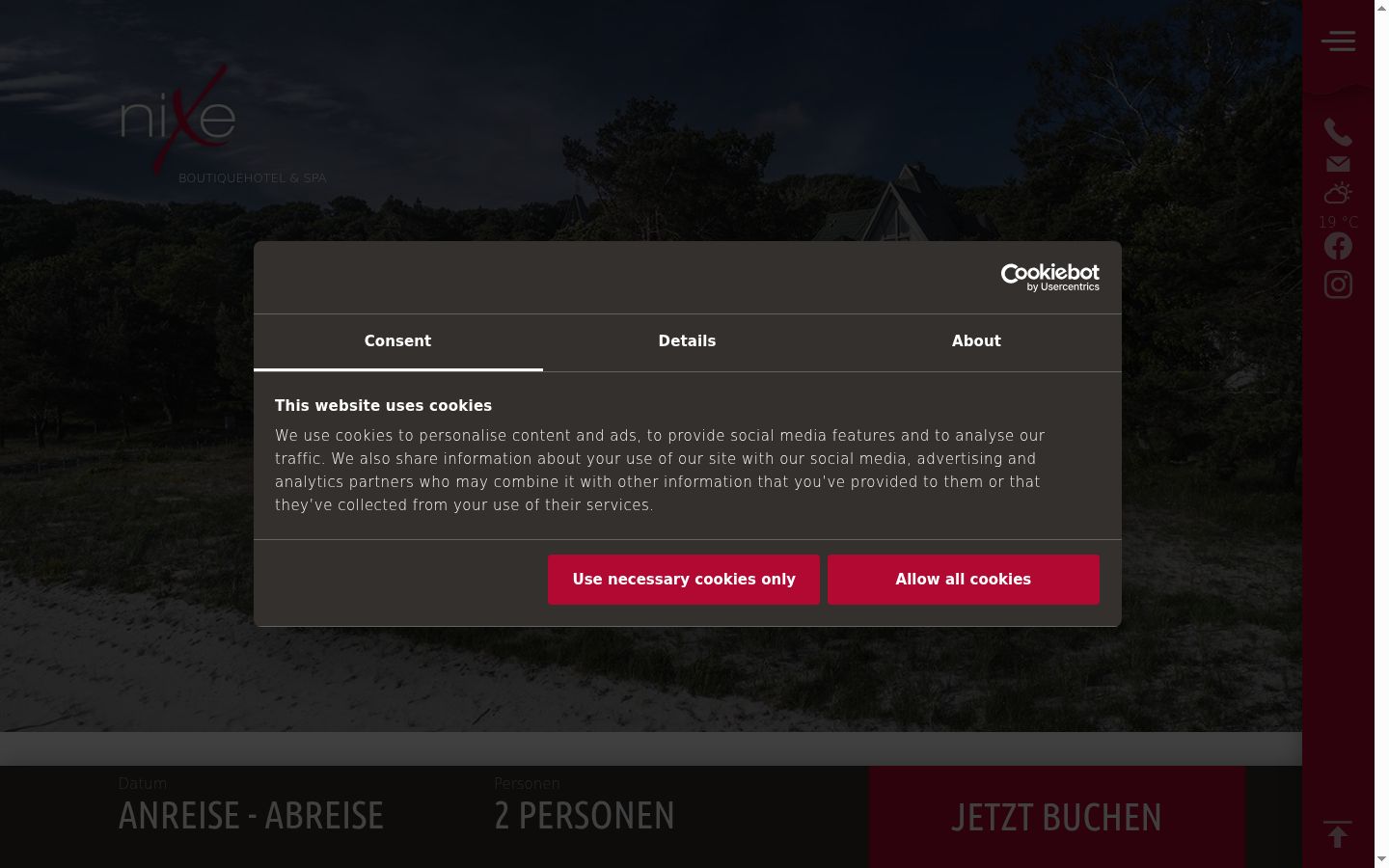 Sutikimo reklamjuostės, rodytos prieš bet kokią sąveiką, ekrano kopija