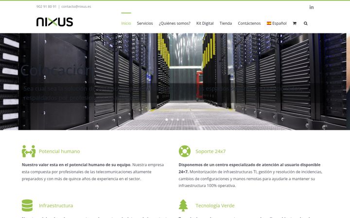 Screenshot of nixus.es