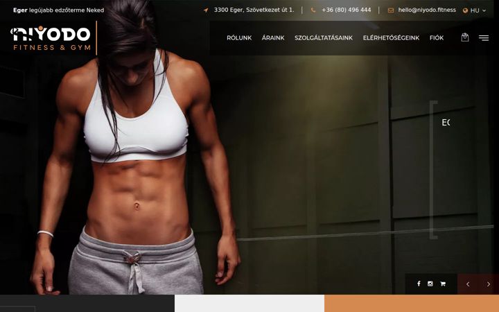 Screenshot of niyodo.fitness