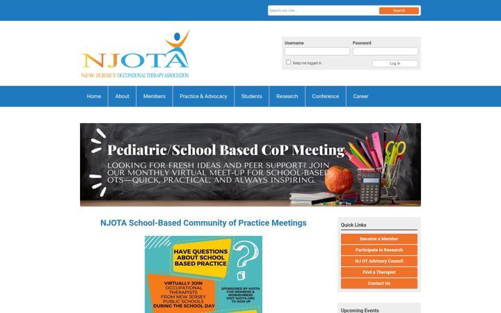 Screenshot of njota.org