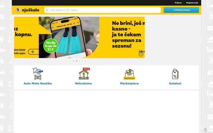 Snímek obrazovky njuskalo.hr