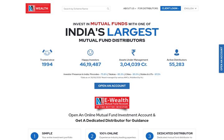 Screenshot of njwealth.in