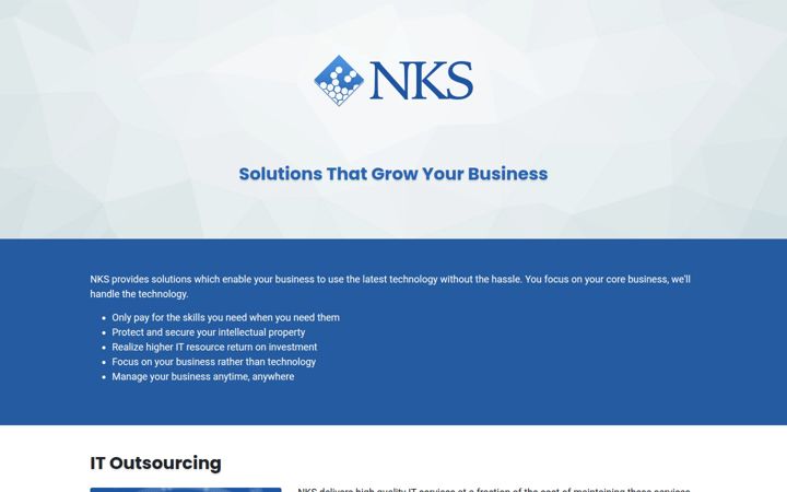 Screenshot of nks.net