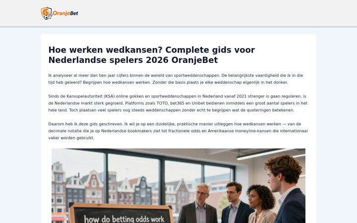 Screenshot of nl-betting.com