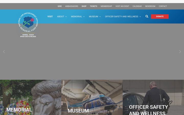Screenshot of nleomf.org