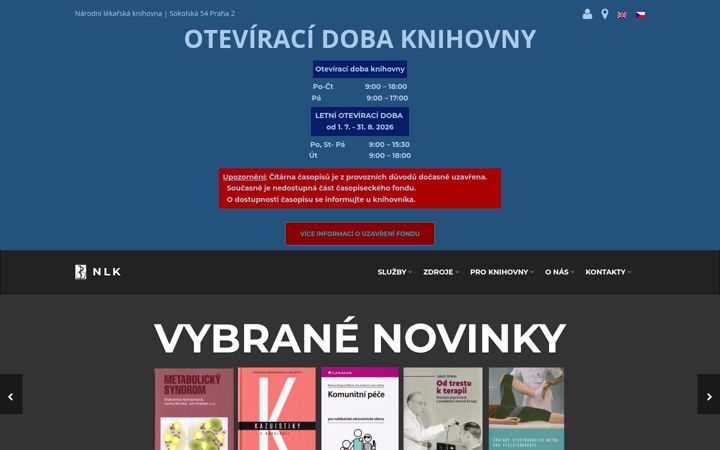 Screenshot of nlk.cz