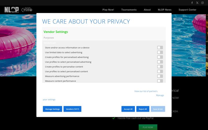 Screenshot of nlop.com