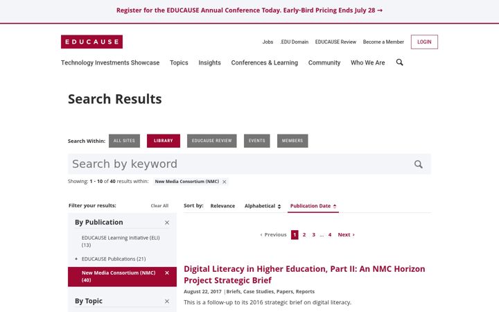 Screenshot of nmc.org