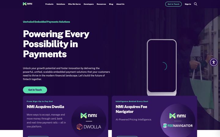 Screenshot di nmi.com