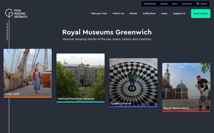 Screenshot of nmm.ac.uk