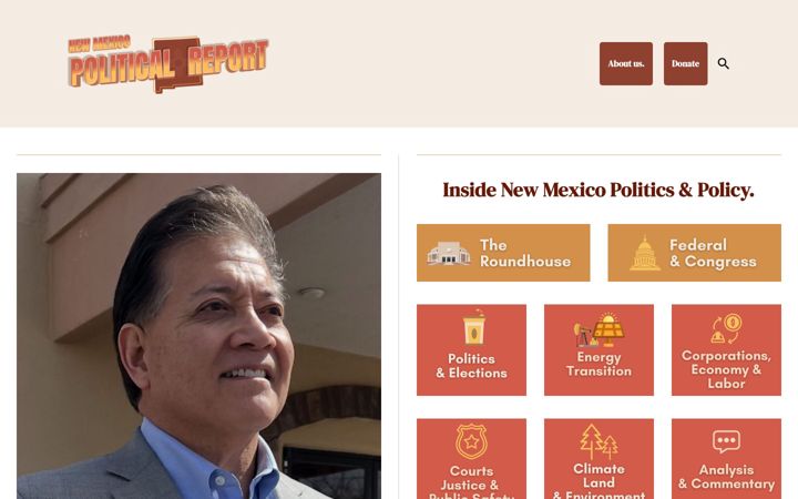 Screenshot of nmpoliticalreport.com