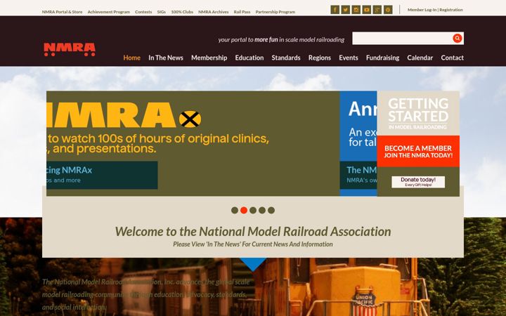 Screenshot of nmra.org
