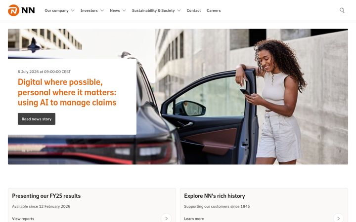 Screenshot ta' nn-group.com