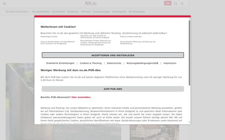 Screenshot von nn.de