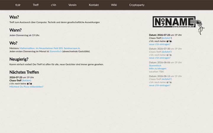 Screenshot of nnev.de