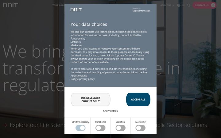 Screenshot of nnit.com