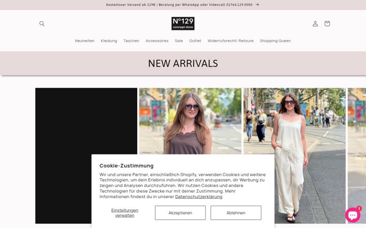 Screenshot of no129.de