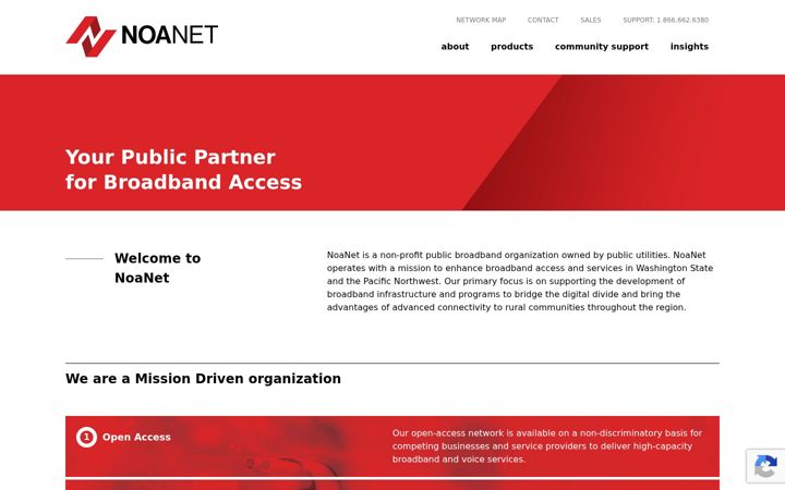 Screenshot of noanet.net