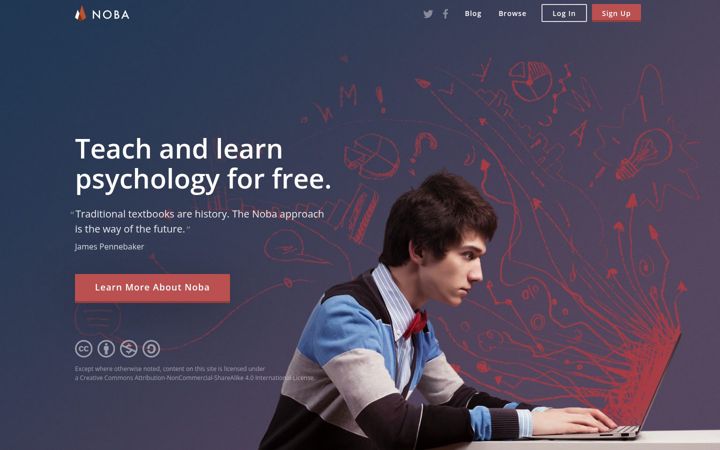 Screenshot of nobaproject.com