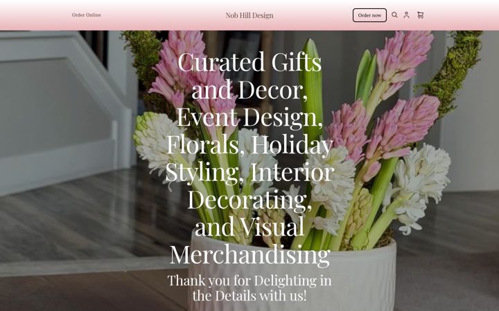 Screenshot of nobhilldesignonline.com