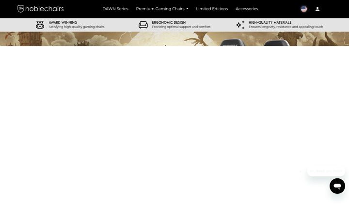 Screenshot of noblechairs.com