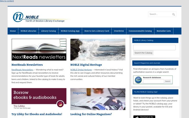 Screenshot of noblenet.org