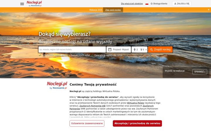 Screenshot of noclegi.pl