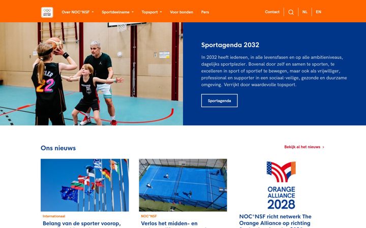Screenshot of nocnsf.nl