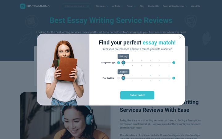 Screenshot of nocramming.com