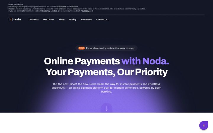 Screenshot of noda.live