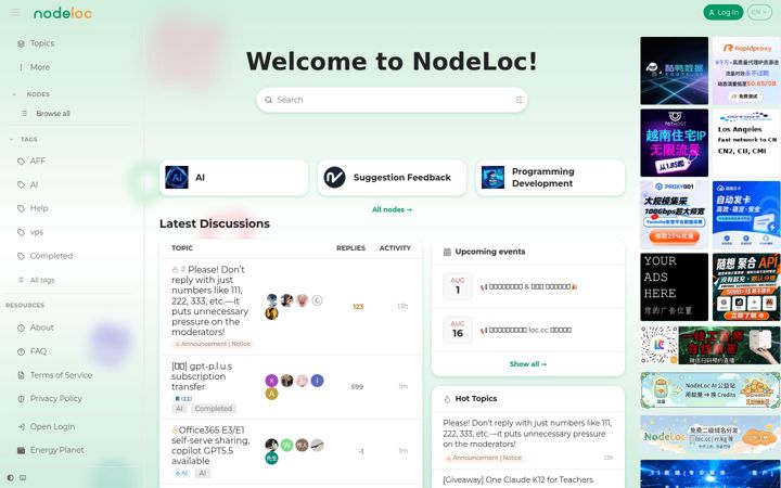 Ekrānuzņēmums no nodeloc.com