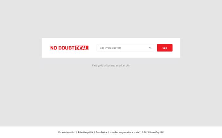 Screenshot of nodoubtdeal.com