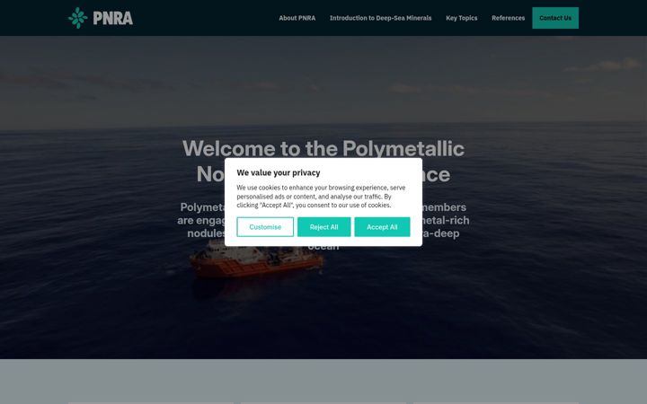 Skärmbild av noduleresearch.com