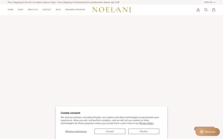 Екранна снимка на noelaniskincare.com