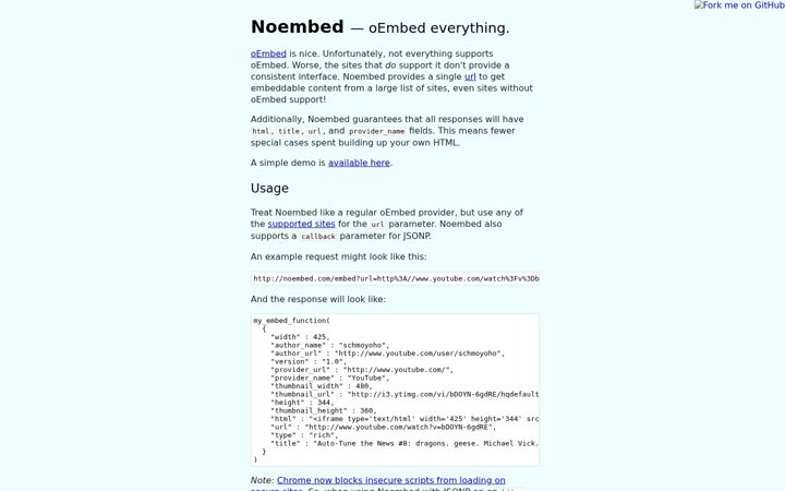 Skjermbilde av noembed.com